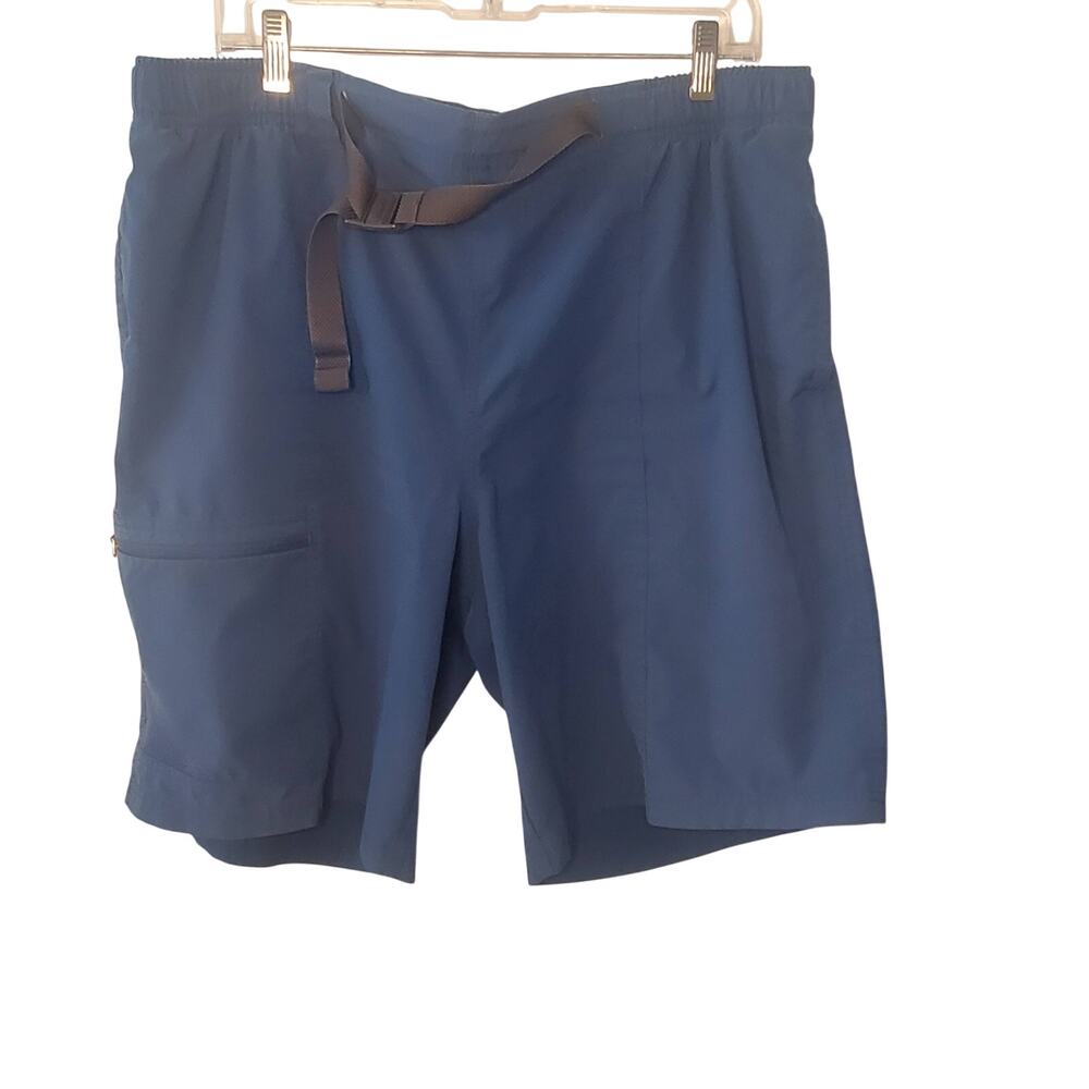 Columbia Men’s XL Shorts Blue Mesh Pockets Fishing Gorpcore Utility Outdoor